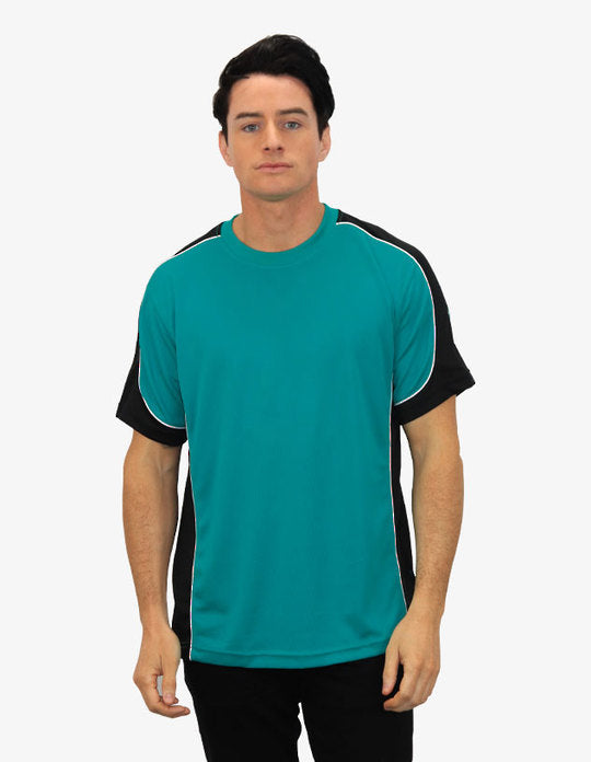 Be Seen Men's Short Sleeve T-shirt With Contrast (BST155)