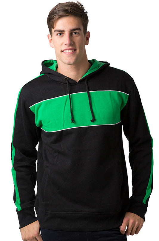 Be Seen-Be Seen Adults Three Toned Hoodie With Contrast-Black-Emerald-White / XS-Uniform Wholesalers - 1