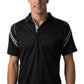 Be Seen-Be Seen Men's Sleeve Polo Shirt With Striped Collar 1st( 8 Color )-Black-Grey / S-Uniform Wholesalers - 2