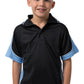 Be Seen-Be Seen Kids Polo Shirt With Striped Collar 1st( 10 Black Color )-Black-Oceanblue-White / 6-Uniform Wholesalers - 5