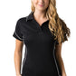 Be Seen-Be Seen Ladies Polo Shirt With Contrast Piping-Black-White / 8-Uniform Wholesalers - 3