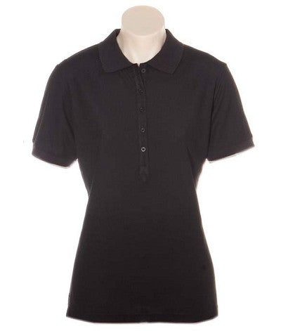 Australian Spirit-Aus Spirt Gelato Ladies Polo-Black / 8-Uniform Wholesalers - 3