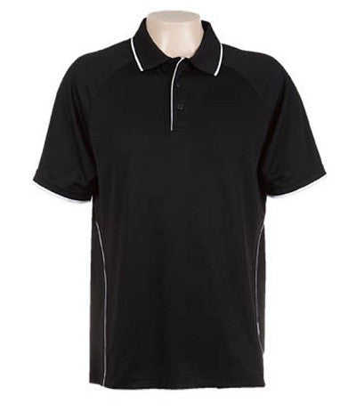 Australian Spirit-Aus Spirt Senator Mens Polo-Black / White / S-Uniform Wholesalers - 3