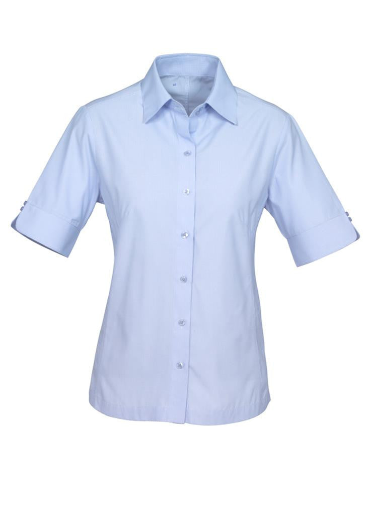 Biz Collection-Biz Collection Ladies Ambassador Shirt-3/4 Sleeve-Blue / 6-Uniform Wholesalers - 2