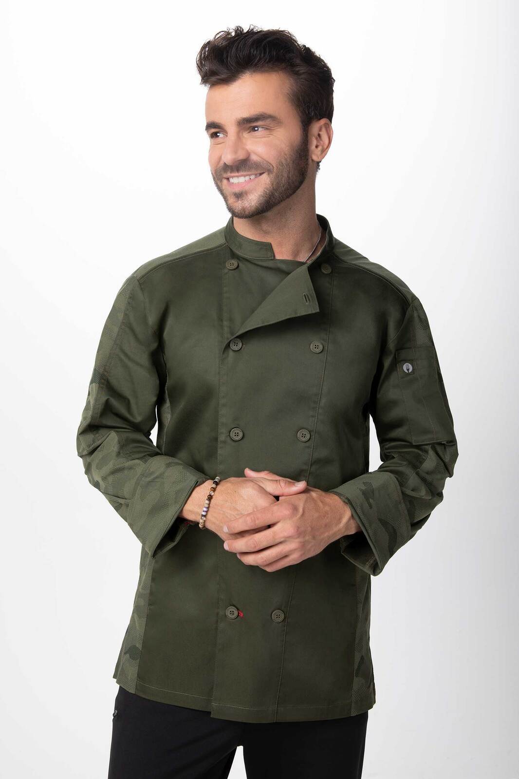 Chef Works Mojave Men's Chef Jacket- Green (CBN01)