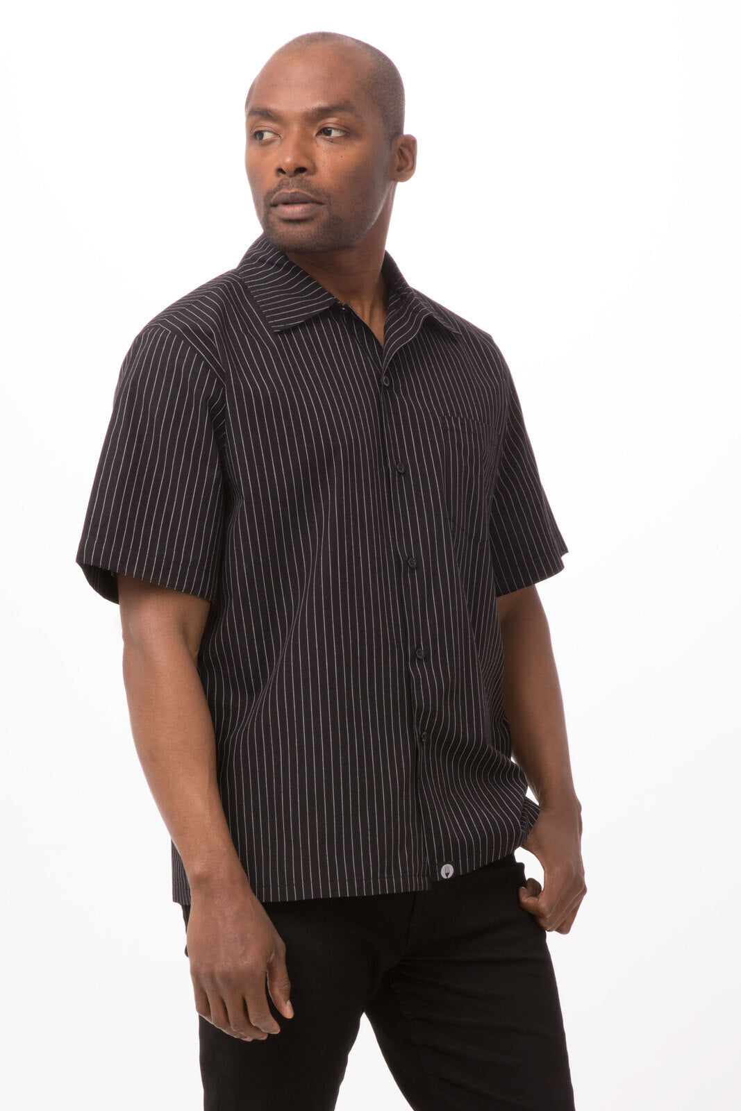Chef Works Pinstripe Cook Shirt-(CCSB-CDA)