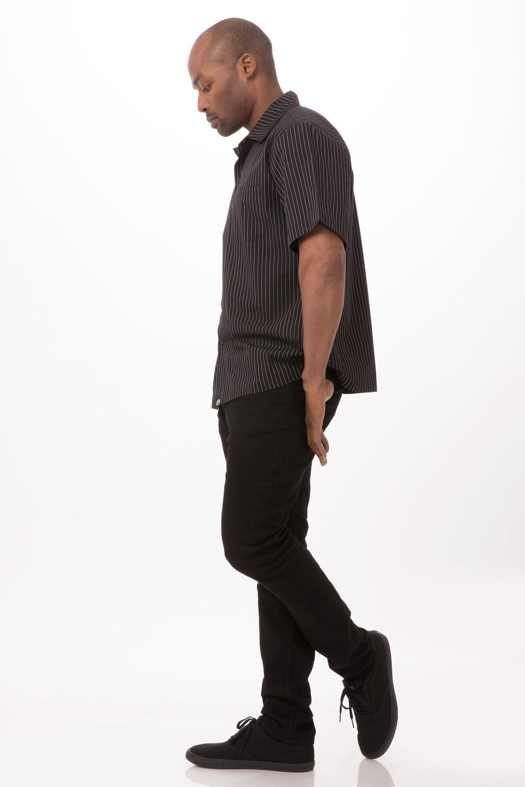 Chef Works Pinstripe Cook Shirt-(CCSB-CDA)