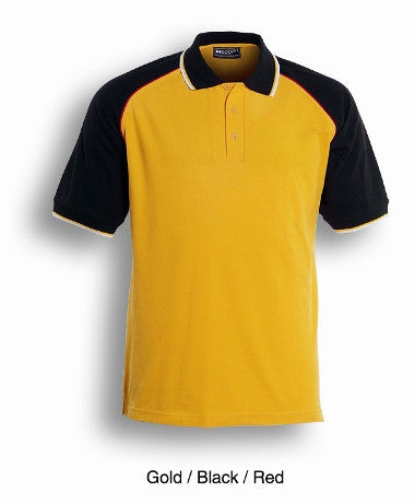 Bocini Adults Three Tone Polo-(CP0360)