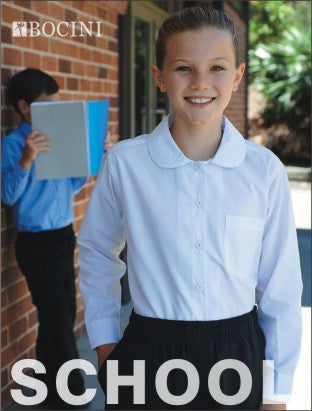 girls long sleeve school shirts
