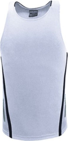 Bocini Adults Reflective Contrast Sports Singlet-(CT1451)