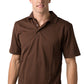 Be Seen-Be Seen Men's Plain Polo Shirt-Chocolate / S-Uniform Wholesalers - 3