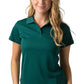 Be Seen-Be Seen Ladies Plain Polo Shirt With Herringbone Tape At Neck-Dark Green / 8-Uniform Wholesalers - 4