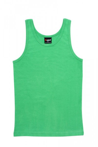 Ramo-Ramo Mens Rib Singlet-Emerald Green / S-Uniform Wholesalers - 6