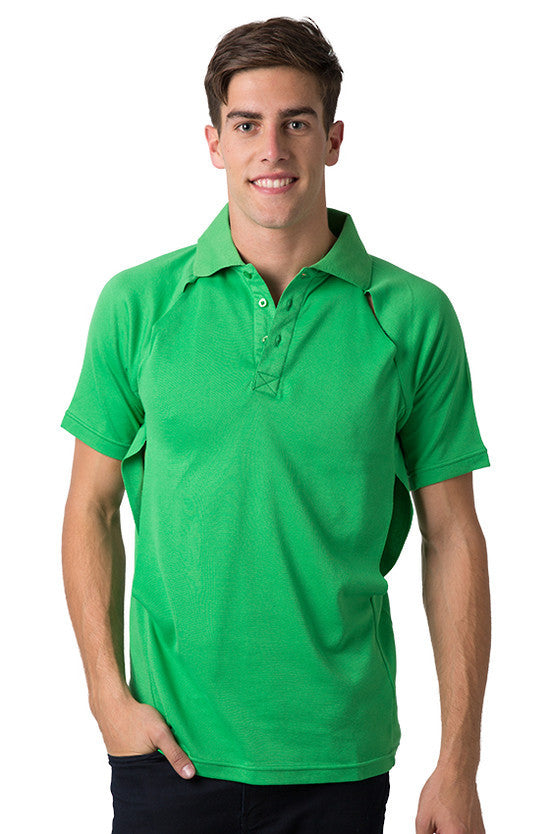 Be Seen-Be Seen Men's Polo Shirt With Contrast Piping-Emerald / XS-Uniform Wholesalers - 5
