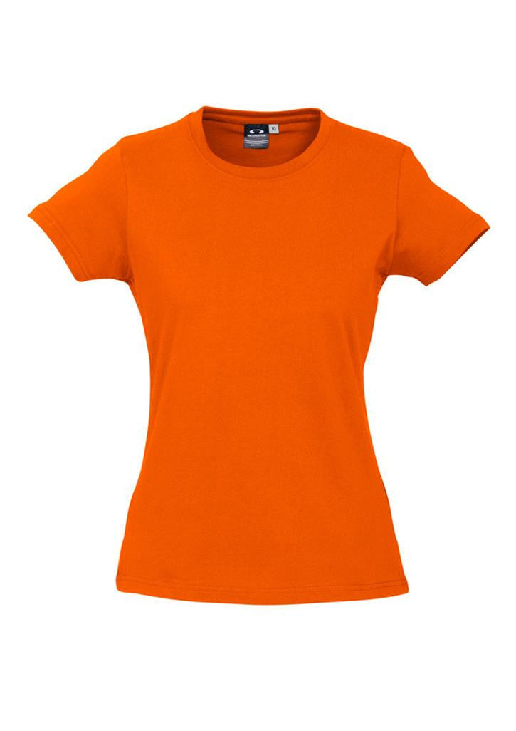 Biz Collection-Biz Collection Ladies Ice Tee 3rd  ( 3 Colour )-Fluro Orange / 6-Uniform Wholesalers - 3