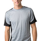 Be Seen-Be Seen Men's Short Sleeve T-shirt With Contrast 1st( 8 Color )-Grey-Black-White / XS-Uniform Wholesalers - 3
