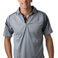 Be Seen-Be Seen Men's Sleeve Polo Shirt With Striped Collar 1st( 8 Color )-Grey-Black / S-Uniform Wholesalers - 6