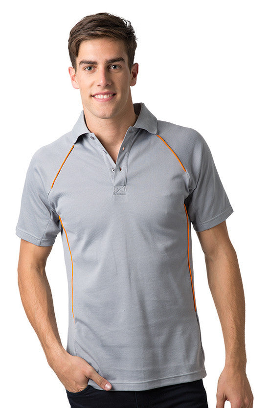 Be Seen-Be Seen Men's Polo Shirt With Contrast Piping--Uniform Wholesalers - 7