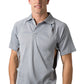 Be Seen-Be Seen Men's Polo Shirt With Contrast Piping-Grey / XS-Uniform Wholesalers - 6