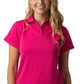 Be Seen-Be Seen Ladies Plain Polo Shirt With Herringbone Tape At Neck-Hot Pink / 8-Uniform Wholesalers - 6