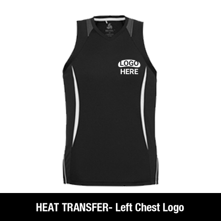 Heat Transfer Left/Right Chest Logo