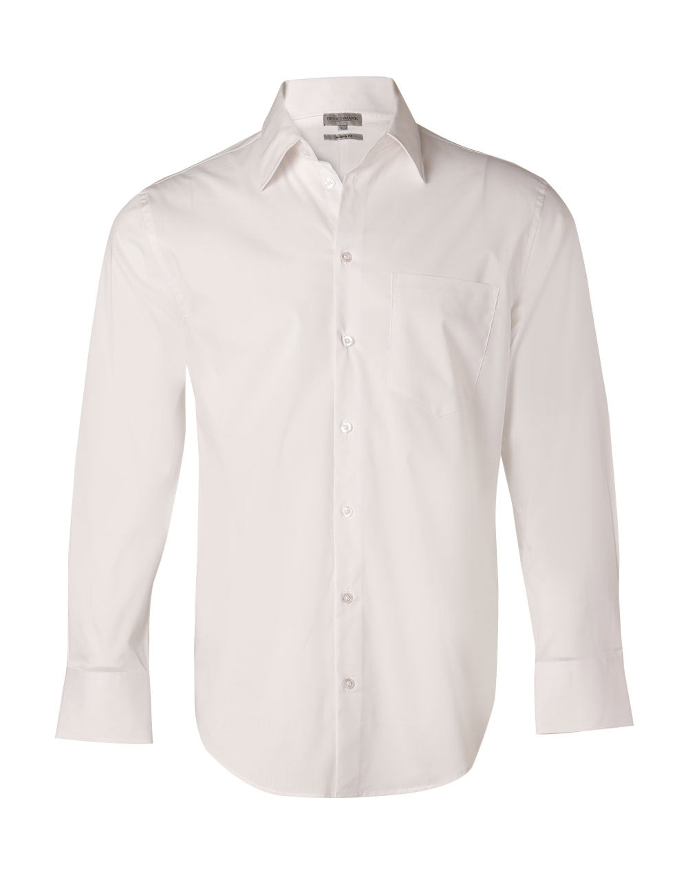 Winning Spirit Men's Cotton/Poly Stretch Long Sleeve Shirt (M7020L)
