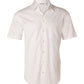 Winning Spirit Men's Self Stripe Short Sleeve Shirt (M7100S)