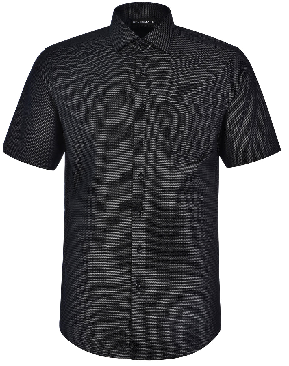 Winning Spirit Ascot Mens Short Sleeve Dot Jacquard Stretch Shirt (M7400S)