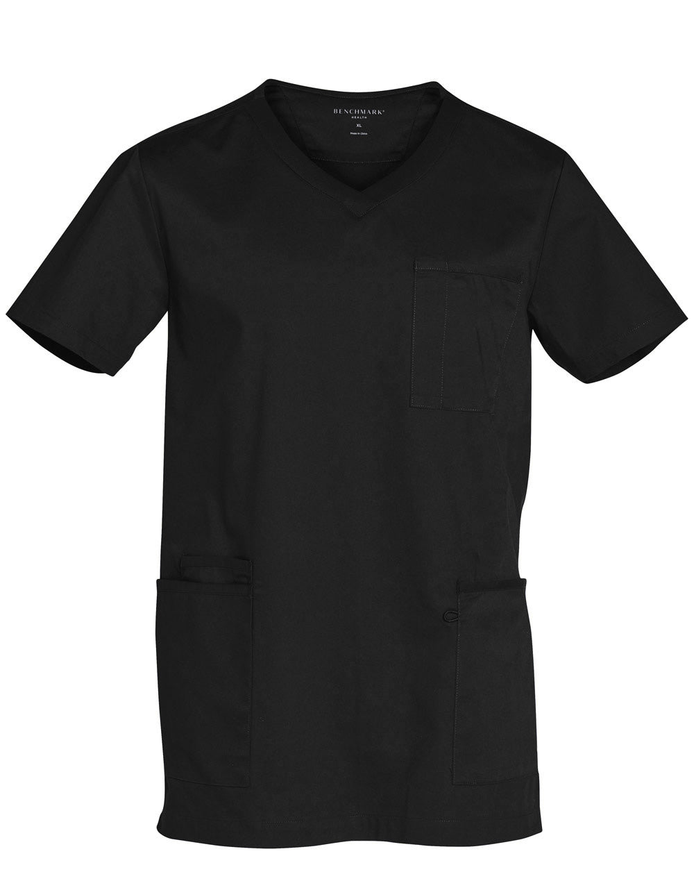 Wining Spirit Mens V-neck Contrast Trim Scrub Top (M7650 )
