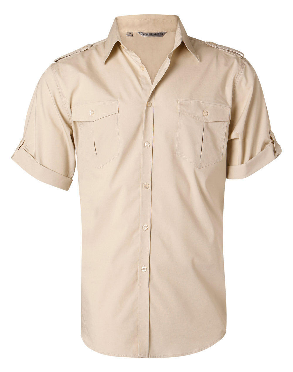 Winning Spirit Men's Short Sleeve Military Shirt (M7911)