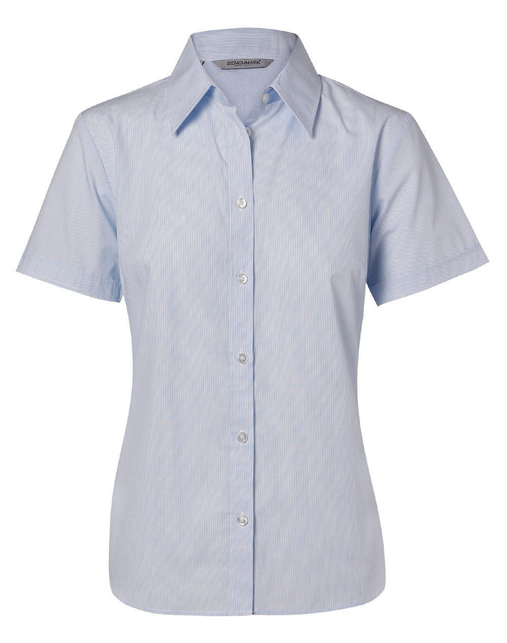 Winning Spirit Women's Fine Stripe Short Sleeve Shirt (M8211)