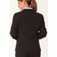 Winning Spirit Women's Poly/Viscose Stretch Stripe One Button Cropped Jacket (M9208)
