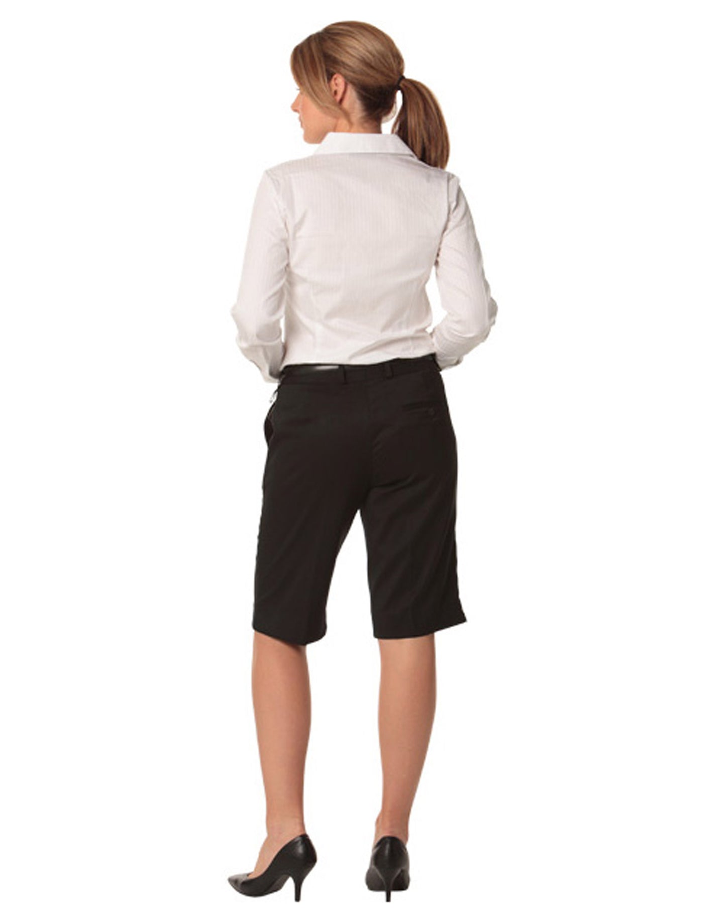 Winning Spirit Women's Poly/Viscose Stretch Knee Length Flexi Waist Shorts (M9441)