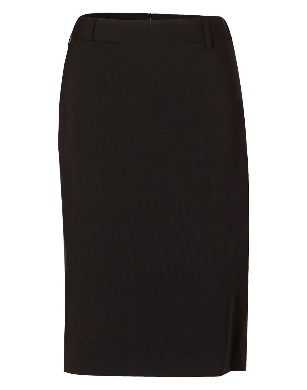 Winning Spirit Women's Wool Stretch Mid Length Lined Pencil Skirt (M9470)