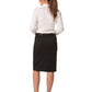 Winning Spirit Women's Poly/Viscose Stretch Mid Length Lined Pencil Skirt (M9471)
