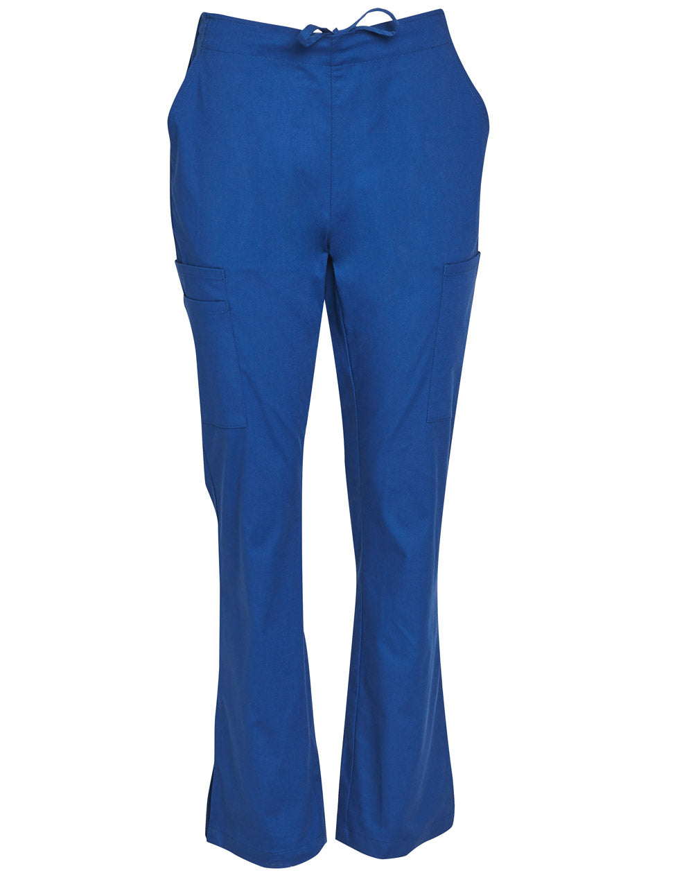 Wining Spirit Ladies Semi-elastic Waist Tie Solid Colour Scrub Pants (M9720)