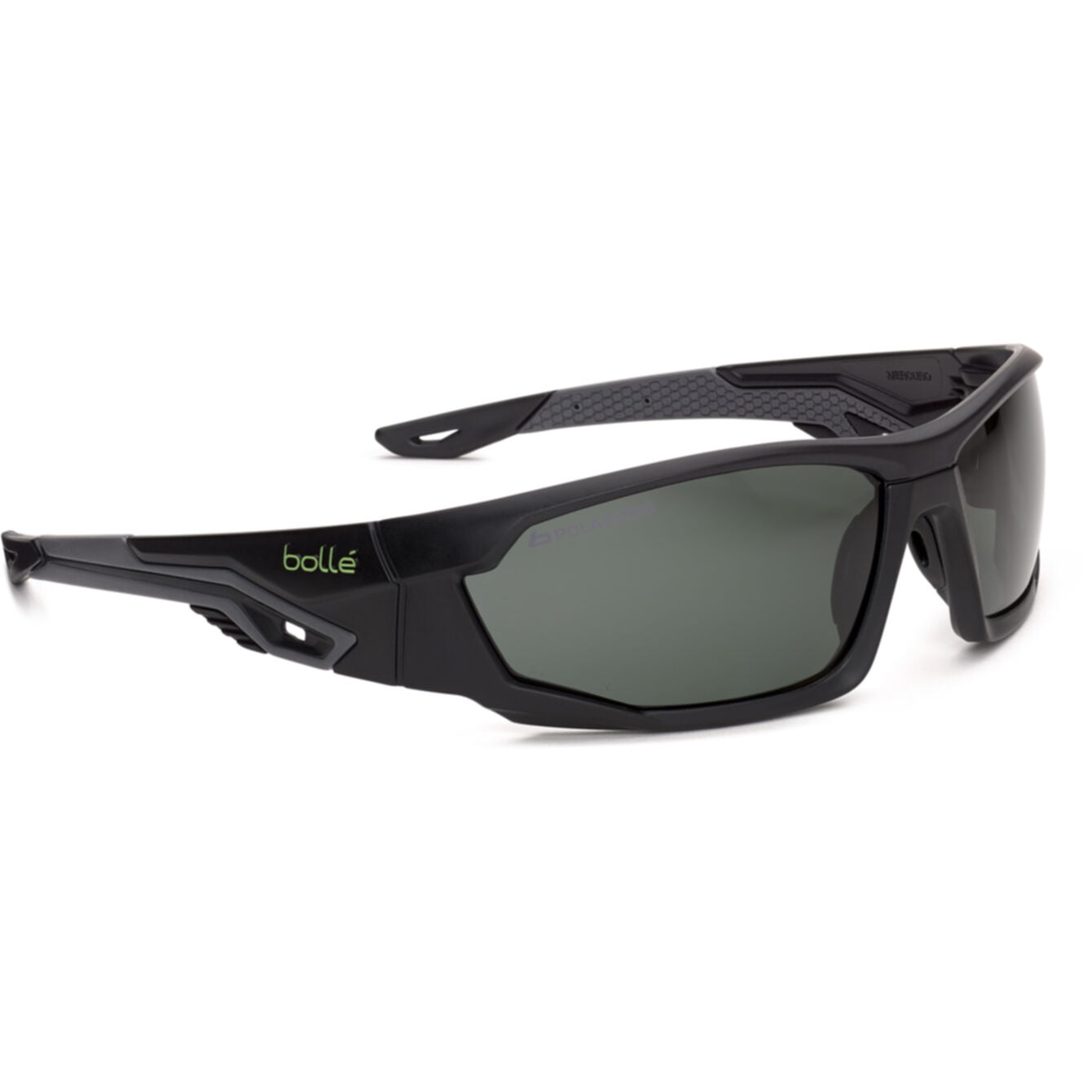 Bolle Safety Mercuro Grey / Black Temples (Grey) Polarised Lens - Soft Drawstring Pouch - (MERPOL)