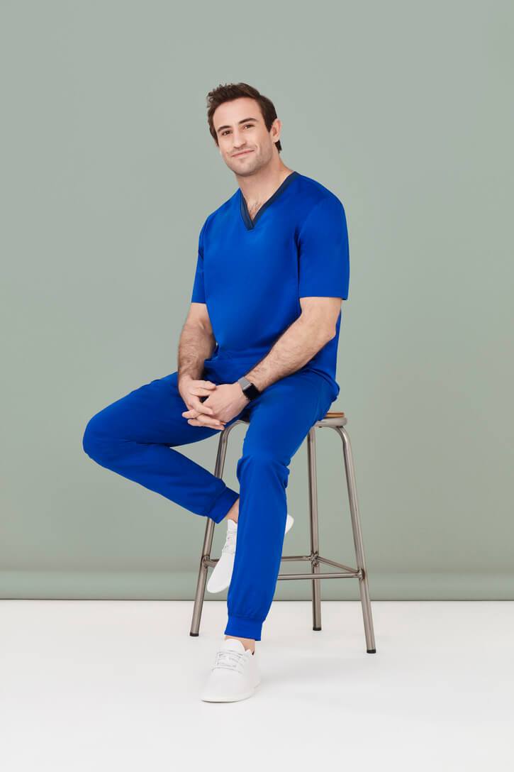 Biz Care Mens Riley Slim Leg Jogger Scrub Pant (CSP042ML