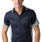 Be Seen-Be Seen Men's Polo Shirt With Striped Collar 4th( 11 Color All Navy )-Navy-Grey-White / XS-Uniform Wholesalers - 5