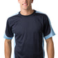 Be Seen-Be Seen Men's Short Sleeve T-shirt With Contrast 1st( 8 Color )-Navy-Sky-White / XS-Uniform Wholesalers - 7