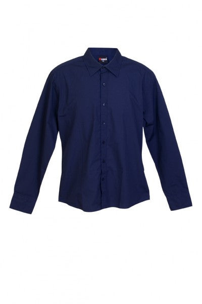 Ramo-Ramo Mens Long Sleeve Shirts-Navy / S-Uniform Wholesalers - 7