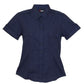 Ramo-Ramo Ladies Military Short Sleeve Shirt-Navy / 8-Uniform Wholesalers - 8