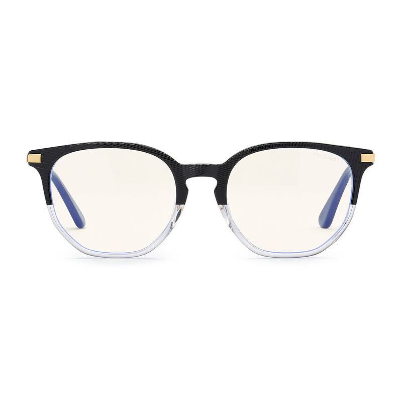 Bolle Safety BARCELONA - Women ProBlu Clear Lens Blk/Clr Frame W/Gold Metal Temple & Blk Temple Tip -(PRBBARC204)