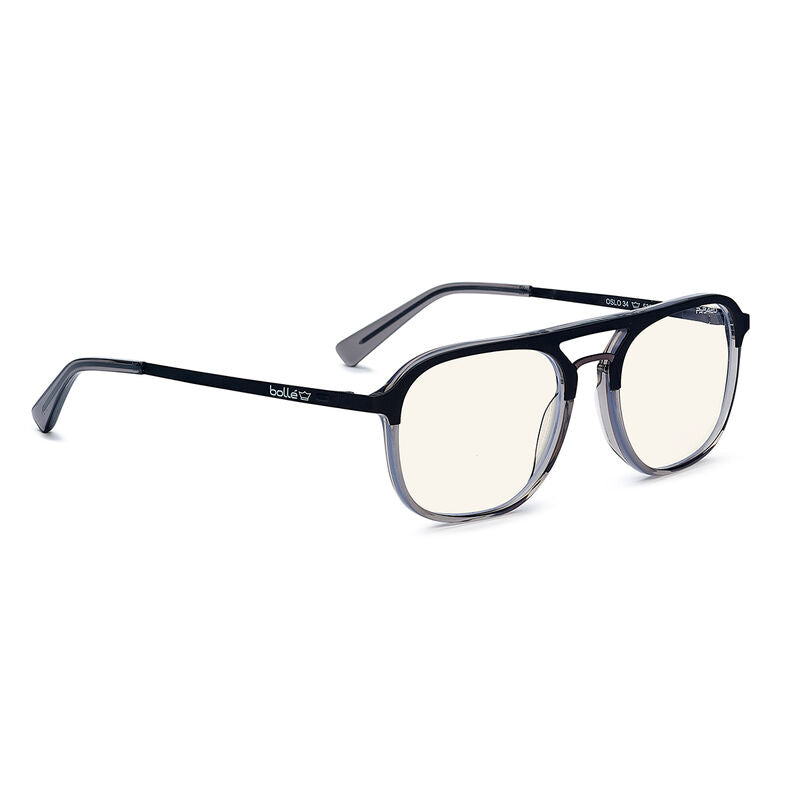 Bolle Safety OSLO - Men ProBlu Clear Lens Matt Blk/Crystal Frame W/Matt Blk Temple & Gry Temple Tip-(PRBOSLO108)