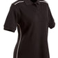 Winning Spirit Ladies' Pure Cotton Contrast Piping Short Sleeve Polo-(PS26)