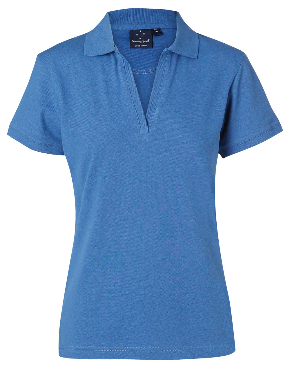 Winning Spirit Ladies' Short Sleeve Cotton/Elastane Polo 1st (8 colour)-(PS40)