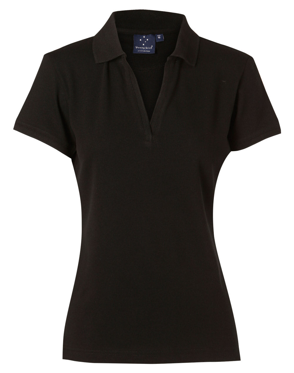 Winning Spirit Ladies' Short Sleeve Cotton/Elastane Polo 1st (8 colour)-(PS40)