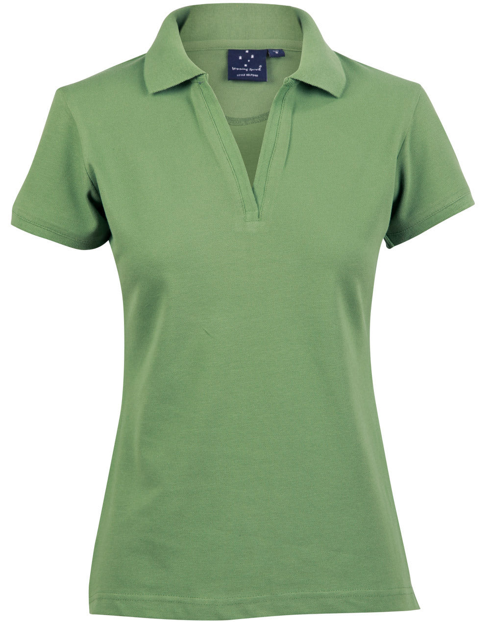 Winning Spirit Ladies' Short Sleeve Cotton/Elastane Polo 1st (8 colour)-(PS40)