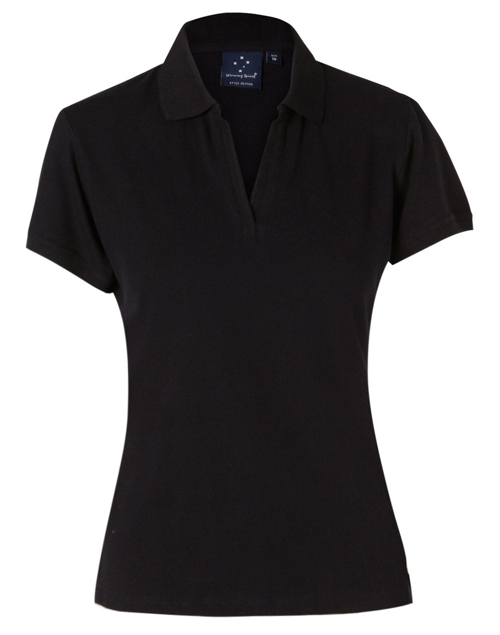 Winning Spirit Ladies' Short Sleeve Cotton/Elastane Polo 1st (8 colour)-(PS40)