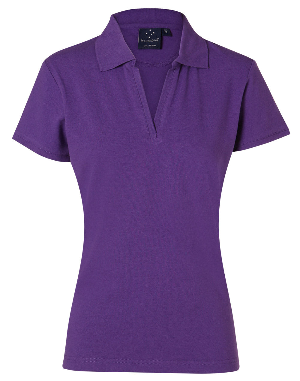 Winning Spirit Ladies' Short Sleeve Cotton/Elastane Polo 1st (8 colour)-(PS40)